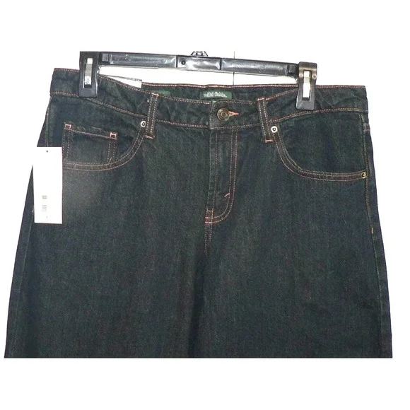 Wild Fable Women's Mid-Rise Relaxed Barrel Rigid Denim Jeans Dark Rinse Size 6 - Picture 5 of 8